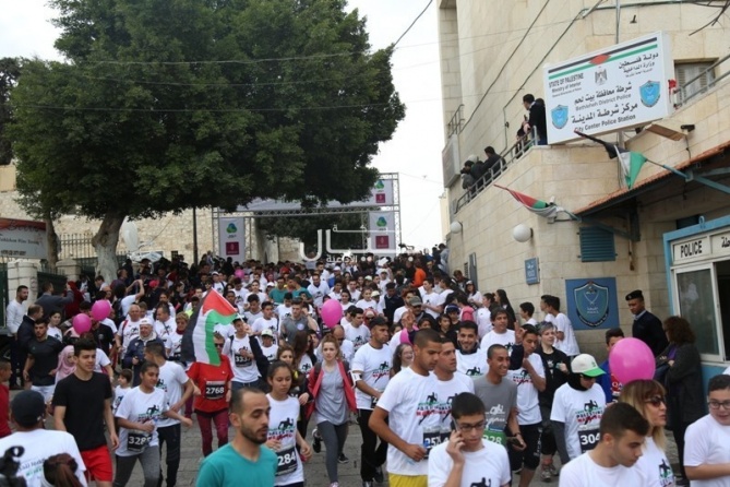 انطلاق ماراثون فلسطين الدولي الخامس في بيت لحم